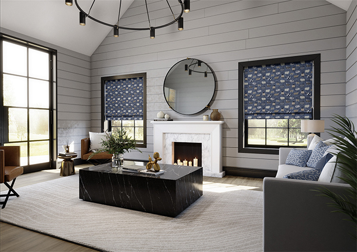 Baa Baa, Denim - Roman Blind - Image 7